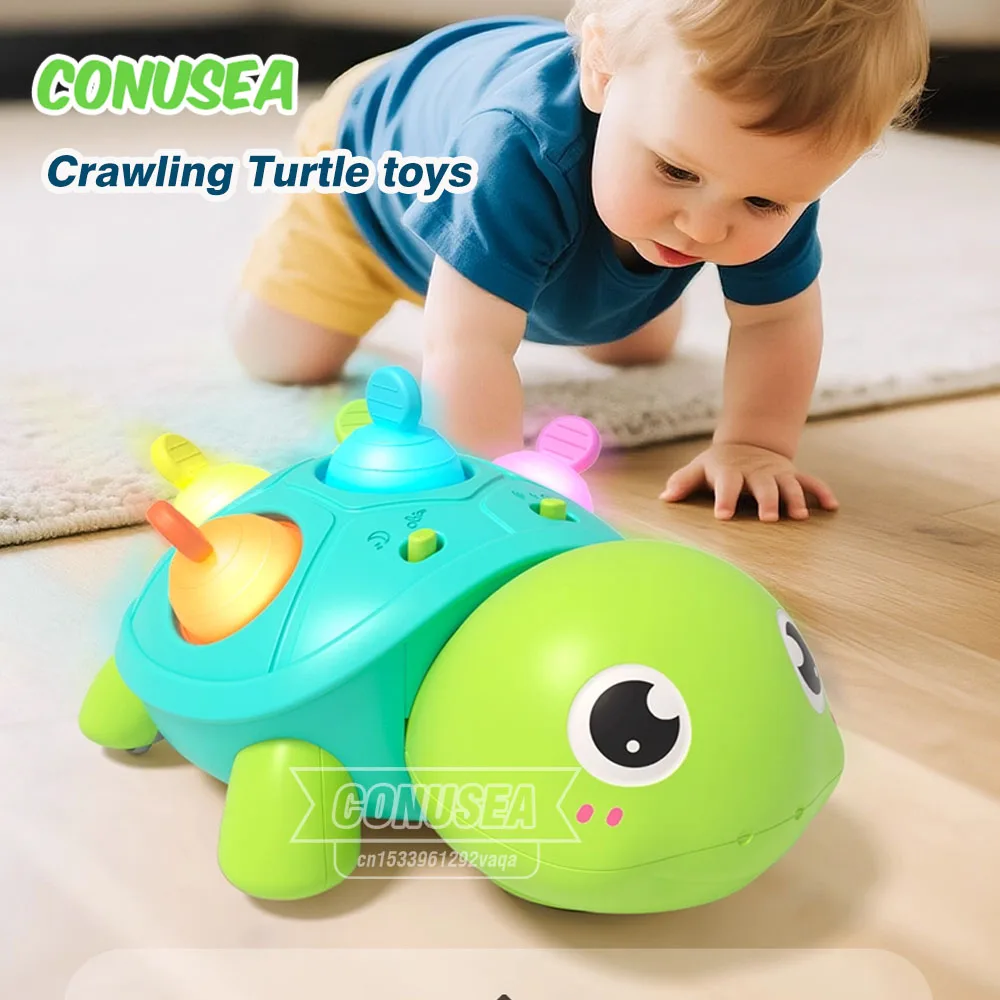 Baby Toys Turtle Crawling Toys Games for Babies Infant Toddlers Moving Educational Interactive Development 6 12 Months Babies