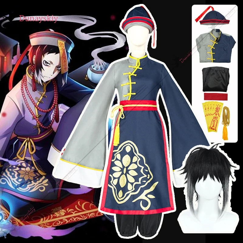 

Ryunosuke Akutagawa косплей костюм зомби униформа халат шляпа парик мужчина женщина для аниме костюм для Хэллоуина (S-2XL)