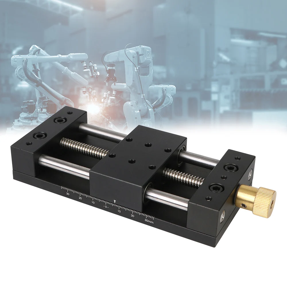 

Fine‑Tuning Linear Stage 40x70mm Manual Translation Displacement Station Precision Sliding Table X-Axis Platform Sliding Table