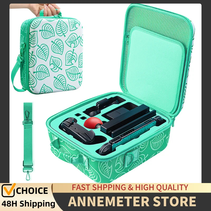 

Universal Carrying Case for Nintendo Switch/OLED – Holds Console, Pro Controller, Joy-Con Grip & 21 Game Cartridges