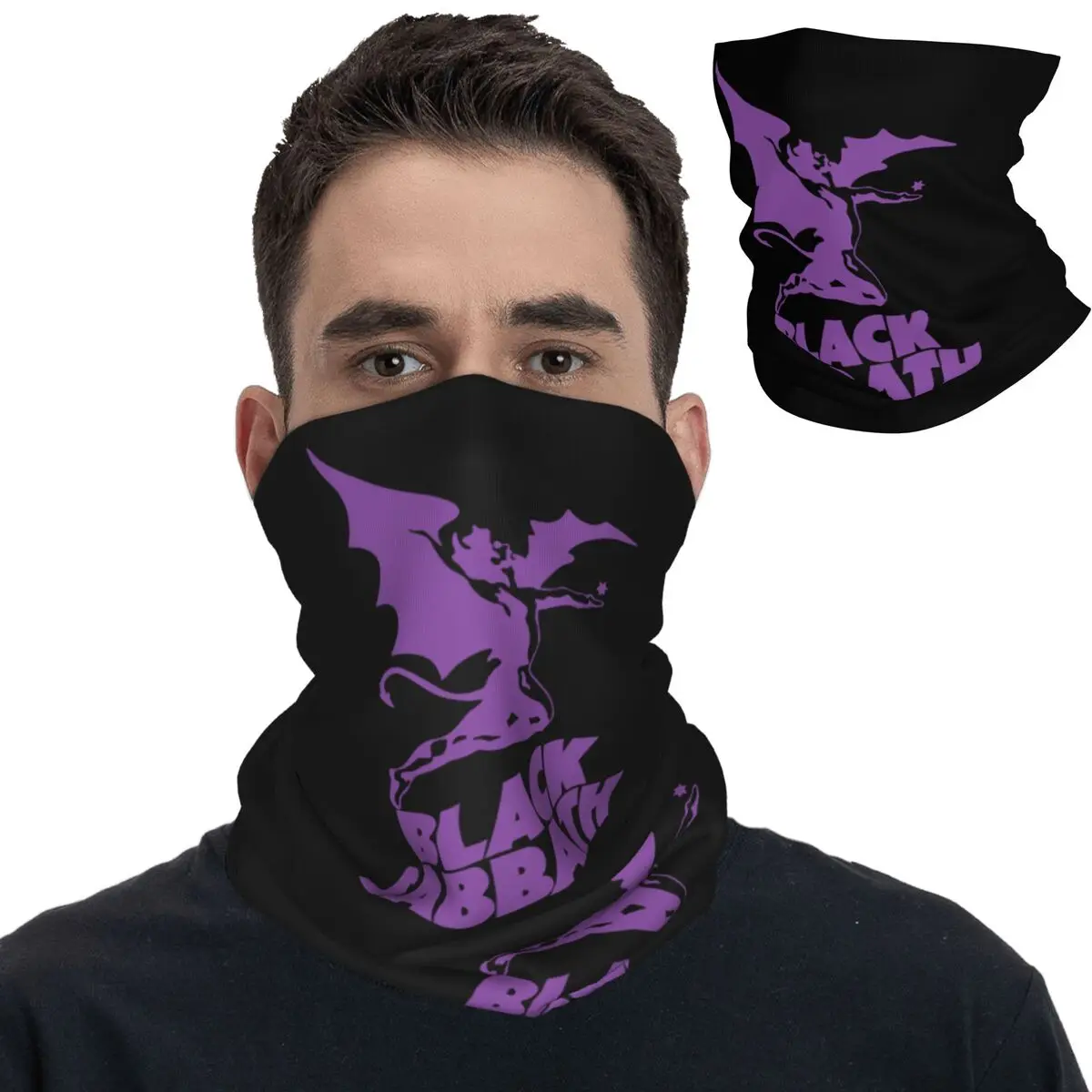 Bandana para el cuello con estampado de miembros de Black Rock Band Sabbaths, pañuelo para la cara, tocado multifuncional para adultos para todas las estaciones