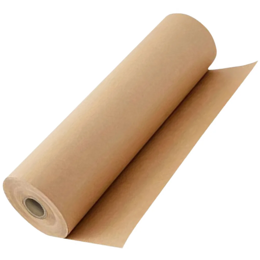 Rouleau de papier kraft brun pour travaux manuels, papier d'emballage artisanal, rouleau de papier de boucher, bricolage, 1 rouleau