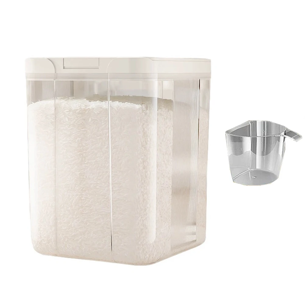 5.5L Airtight Laundry Storage Box With Automatic Up Lid For Washing Powder Detergent And Laundry Beads Kitchen Organizer