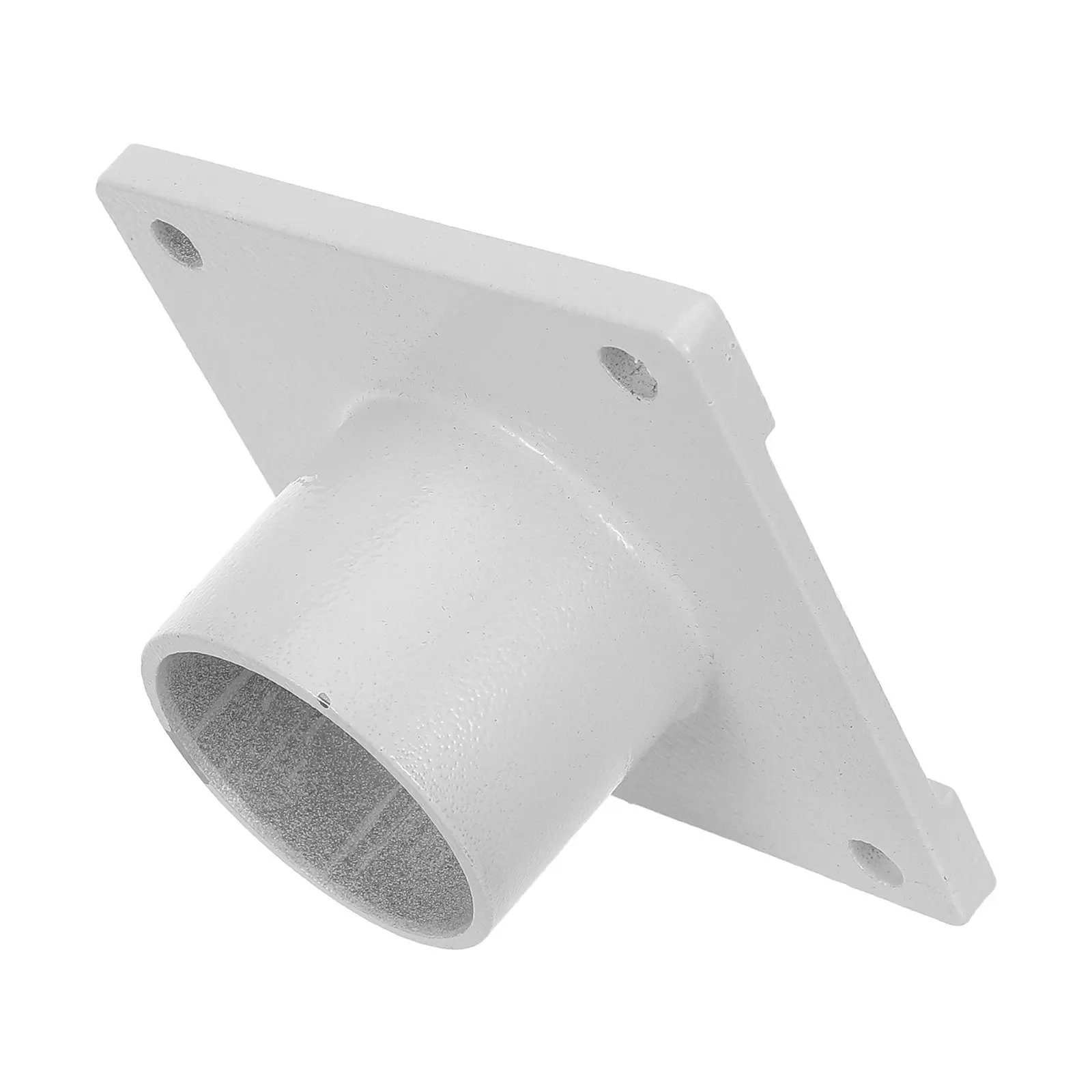 Square Dryer Outlet Flange Metal Base Connector 3.35x3.35x1.77in Industrial Discharge Adapter Replacement Part for Material