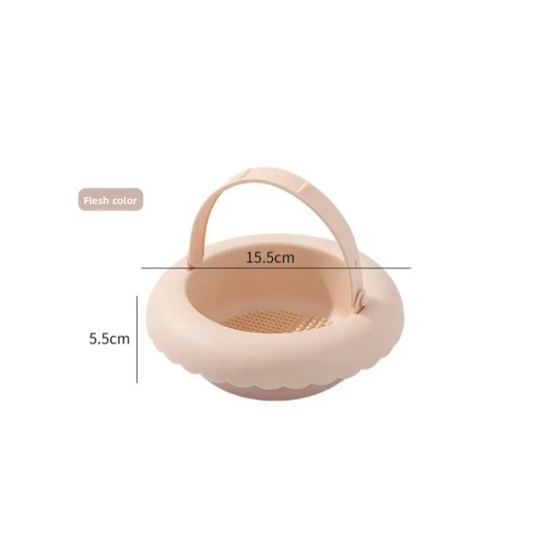 Multifunctional Silicone Makeup Brush Cleaning Case Can Be Hung To Dry All-in-one Powder Puff Beauty Tools Dry Cleaning Case