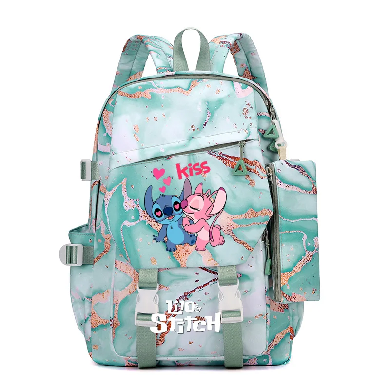 Disney Lilo Stitch Waterproof Girls Boys Bookbag Women Backpack Female Travel Bag Backpacks Mochila Schoolbag for Teenage