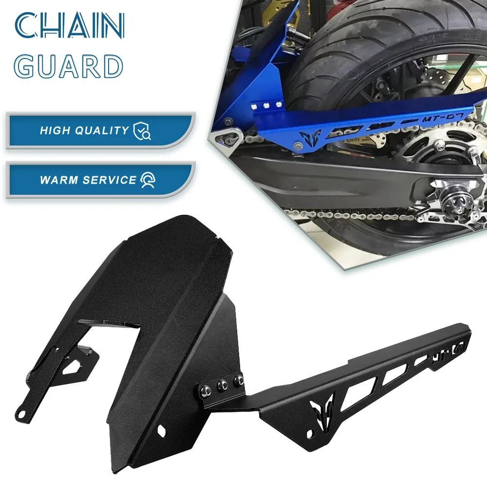 Motorcycle Accessories Rear Wheel Drive Chain Guard Cover Protection For Yamaha MT-07 FZ-07 2013-2023 XSR700 Tracer700 Tracer 7