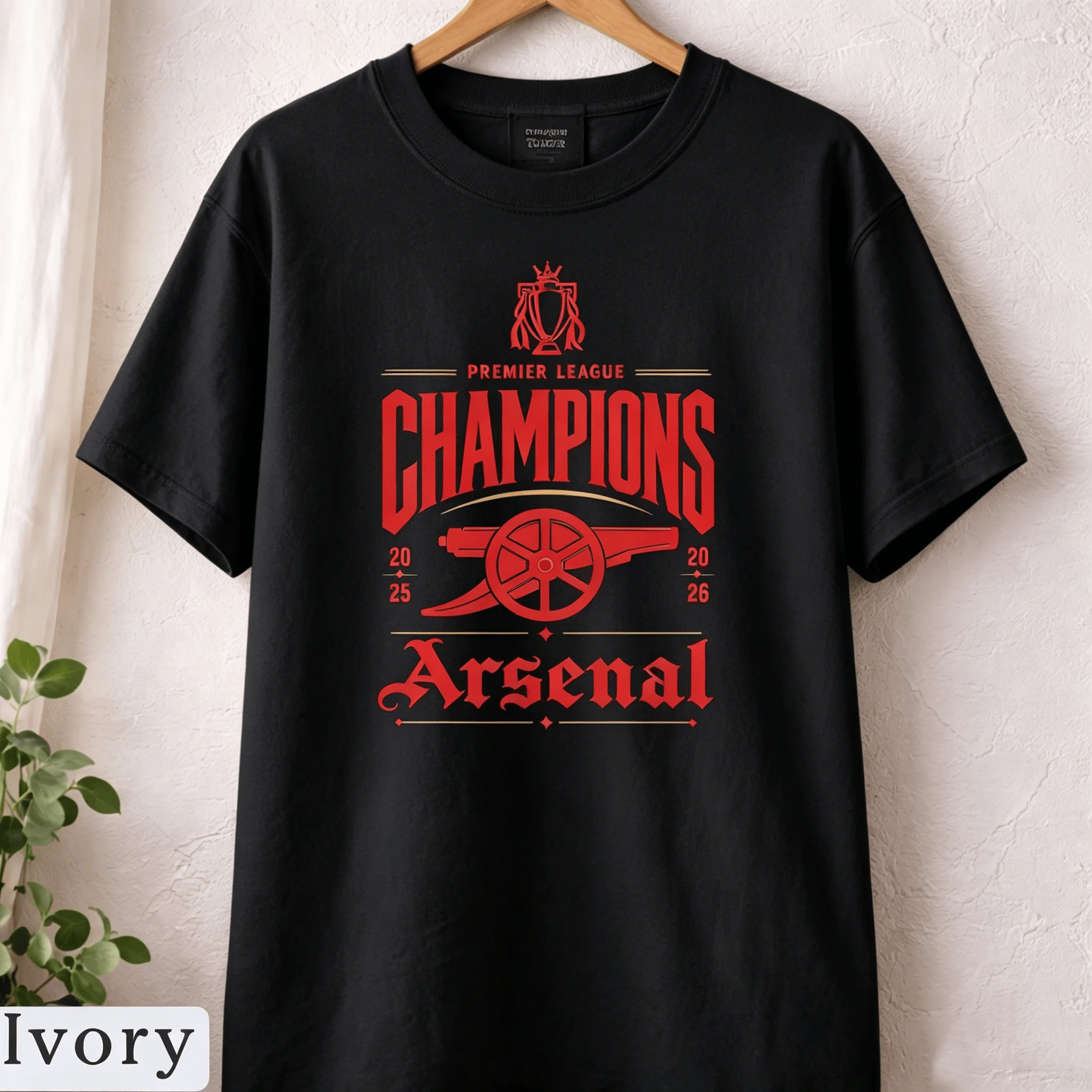 Arsenal Tee North London Football Champions Shirt Soccer Fan Tee Vintage T-shirt 2026 Summer New Men Women Cotton T-shirt Y2K