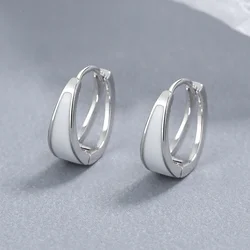 925 Silver Needle White Water Drop Earrings for Women Girls Lovely Elegant Fashion Wedding Party Punk Jewelry Gift e2232