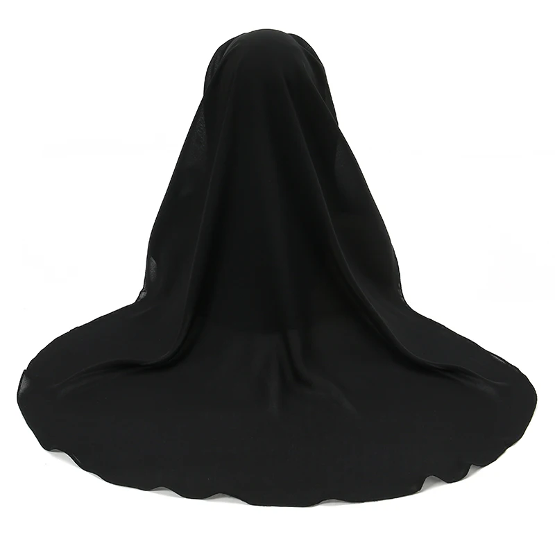 Muslim Face Cover Scarf Islamic Niqab Burqa Bonnet Hijab Chiffon Veil Headwear Abaya Women\'s Hijabs Sunscreen Araba Long Wraps