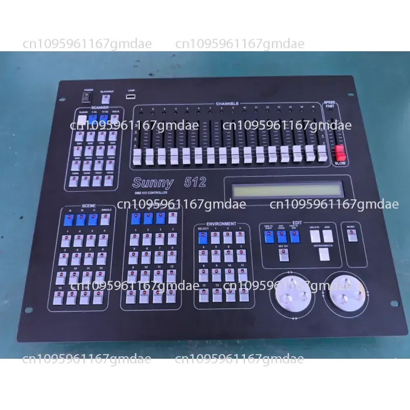 Sunshine 512 Console LED Stage Lighting Controller for Moving Head Lights, Beam of Light Lights, Par Light Dimmers
