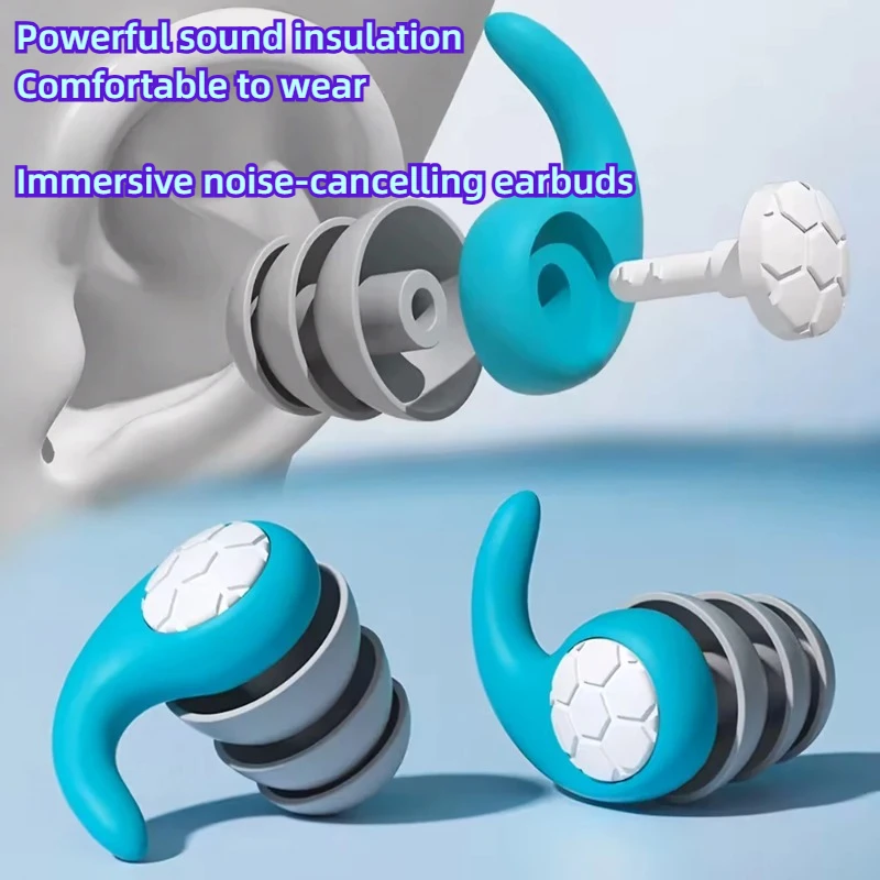 

Sleeping Ear Plugs Noise Reduction Ear Protector Soft Nano Silica Gel Earplug Waterproof Tapones Earplugs