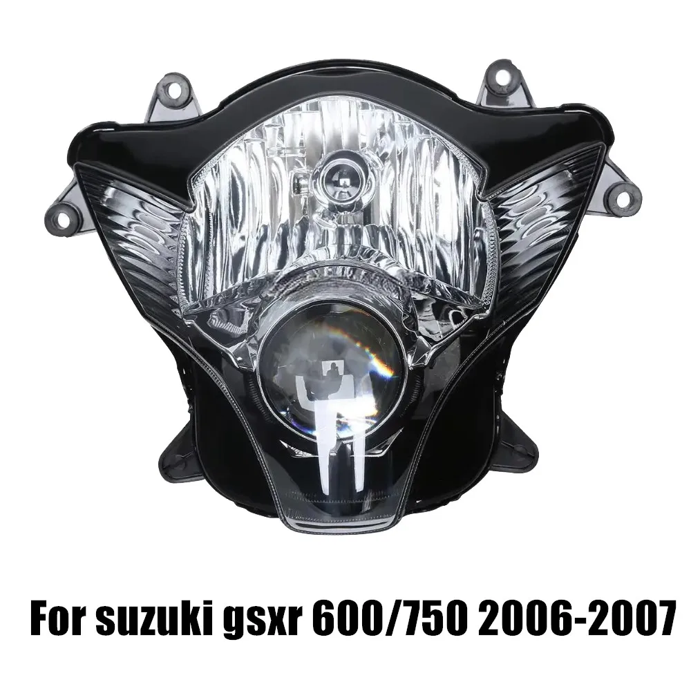 Fit For Suzuki GSXR600 GSXR750 2006-2007 Motorcycle Front Headlight Headlamp Head Lamp Assembly Kit For GSXR 600/750 K6 K7