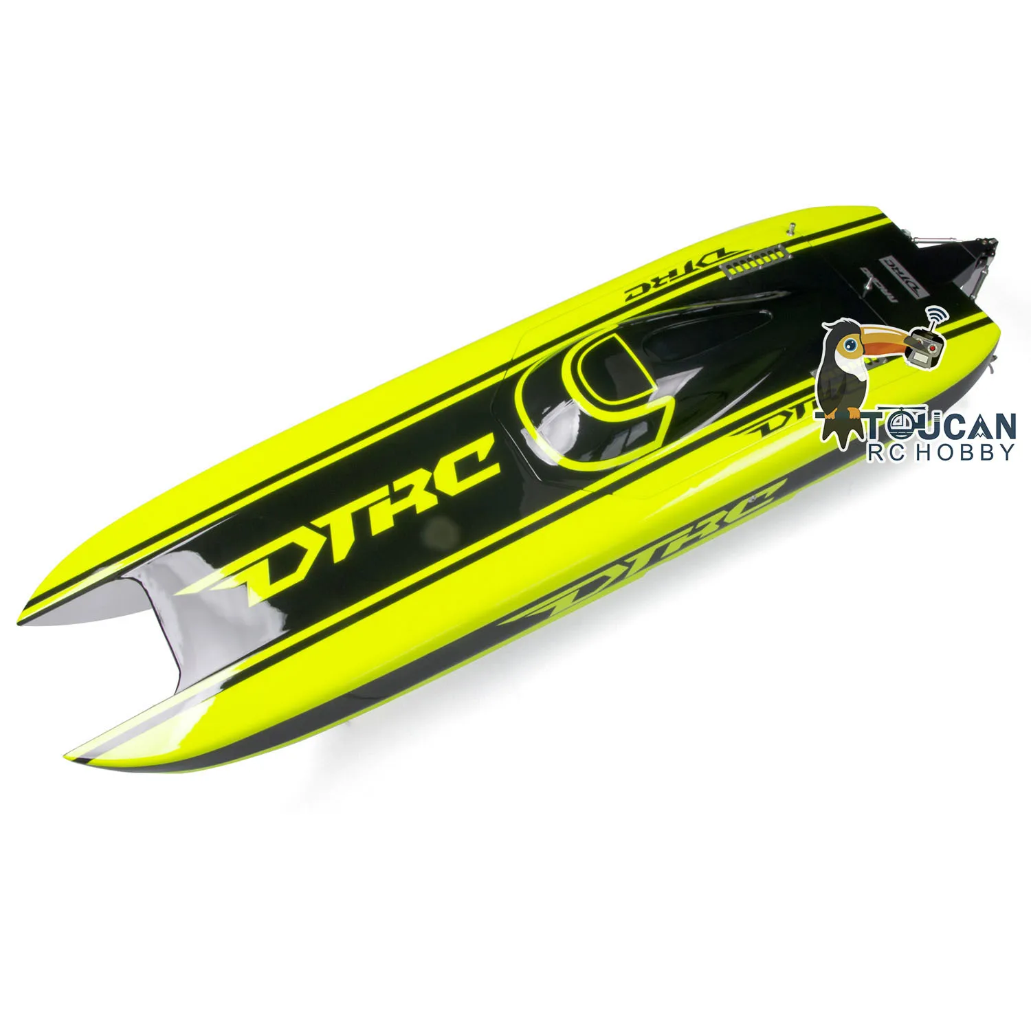 E51 Fiber Glass Electric PNP RC Boat Dual Motor Servo ESC Propeller W/O Battery Radio Controlled Ship Model TH18470