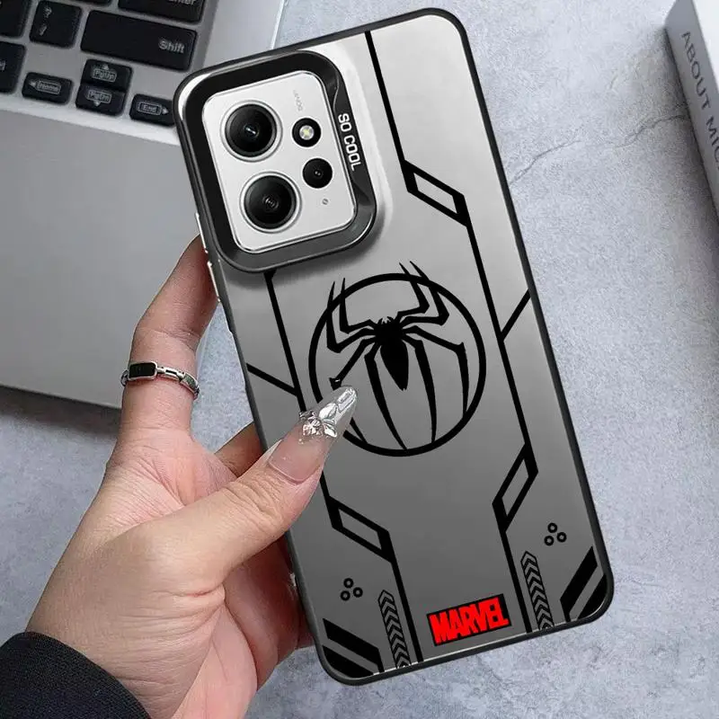 phone case for Xiaomi Redmi note 12 13 pro plus 11 10 11pro 12s 12pro 5g fundas hard shell couvres Marvel Badge Logo Punisher