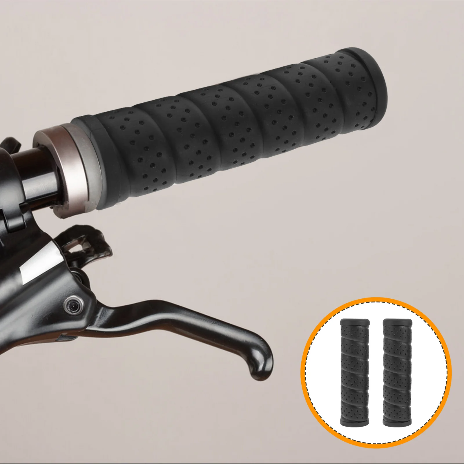 

2pcs Handlebar Mountain Bike Dirt Bike Bicycle Sleeves Rubber Handle Grips For Electric Scooters Scooter Handle Grips Ergonomic