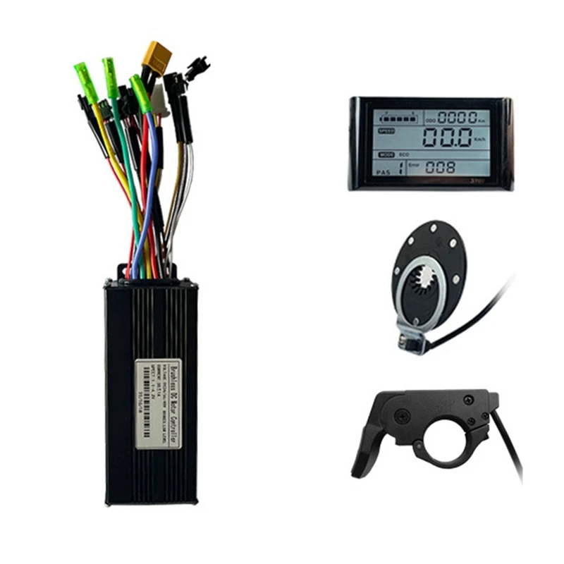 

36V 48V 750W 1000W Ebike Brushless 30A Sine Wave Three-Mode 12 Tubes Controller With S900 Display Ebike Parts