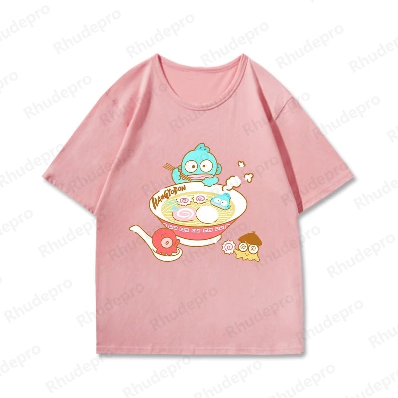 Sanrio Bedrukt Perifeer T-Shirt Dames Laurier Hond Melodie Met Korte Mouwen Pudding Hond Hello Kitty Co-Branded Kinderkleding