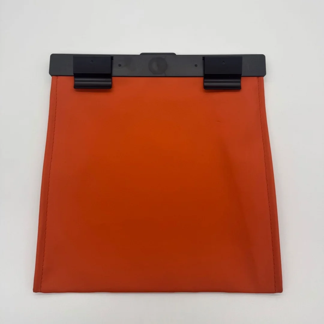 Leder-Auto-Müllbeutel zum Aufhängen auf der Rückenlehne, magnetisch, faltbar, Innenraumzubehör für Fahrzeuge – Detail 8