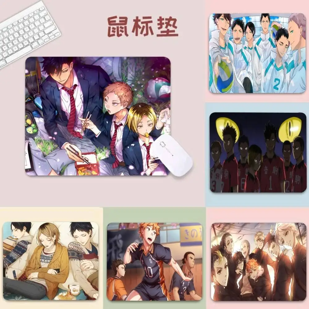 

H-Haikyuu Anime Volleyball DIY Cabinet Gaming Computer Laptop Desk Mat Mouse Pad Mouse Mat Notbook Desktop Mat