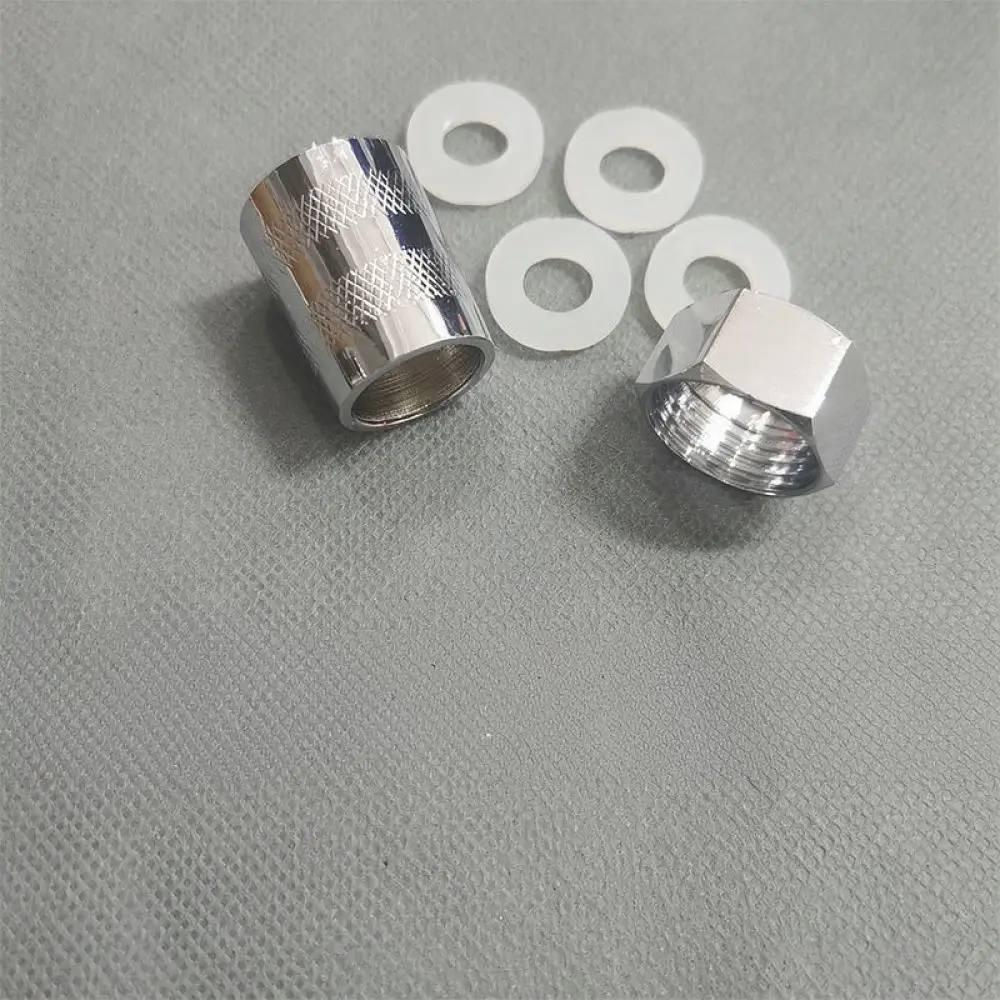 Stainless Steel Shower Hose Connector Fitting For Bathroom Faucet Plumbing Repair Adapter Durable Fixing Nut