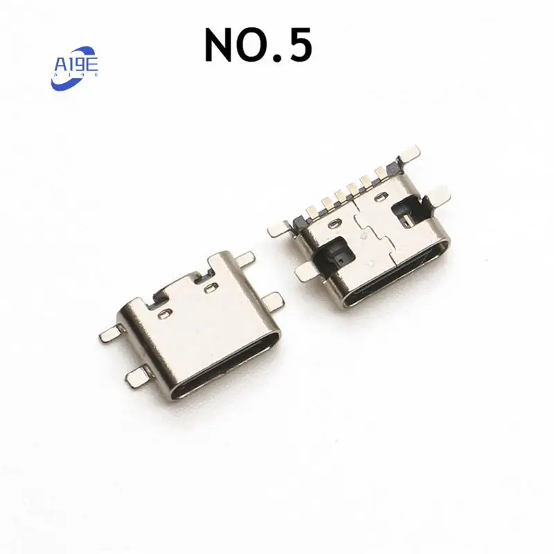 

A19E-200 шт./лот, 10 моделей, USB-разъемы для зарядки Type-C, смешанные 6-контактные и 16-контактные разъемы для ремонта телефонов и цифровых продуктов
