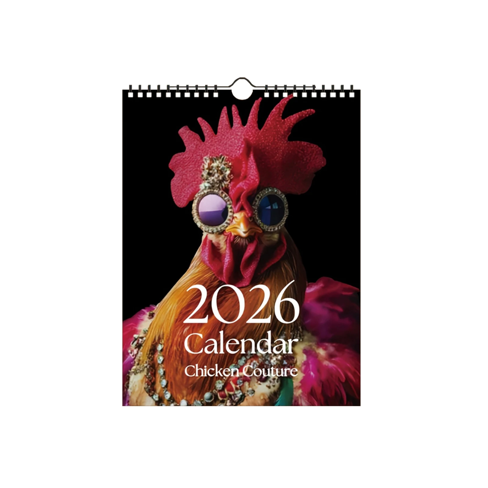

Новый небольшой настенный календарь на 2026 года, забавный и креативный календарь на тему курицы, праздничный домашний магазин, декоративные принадлежности