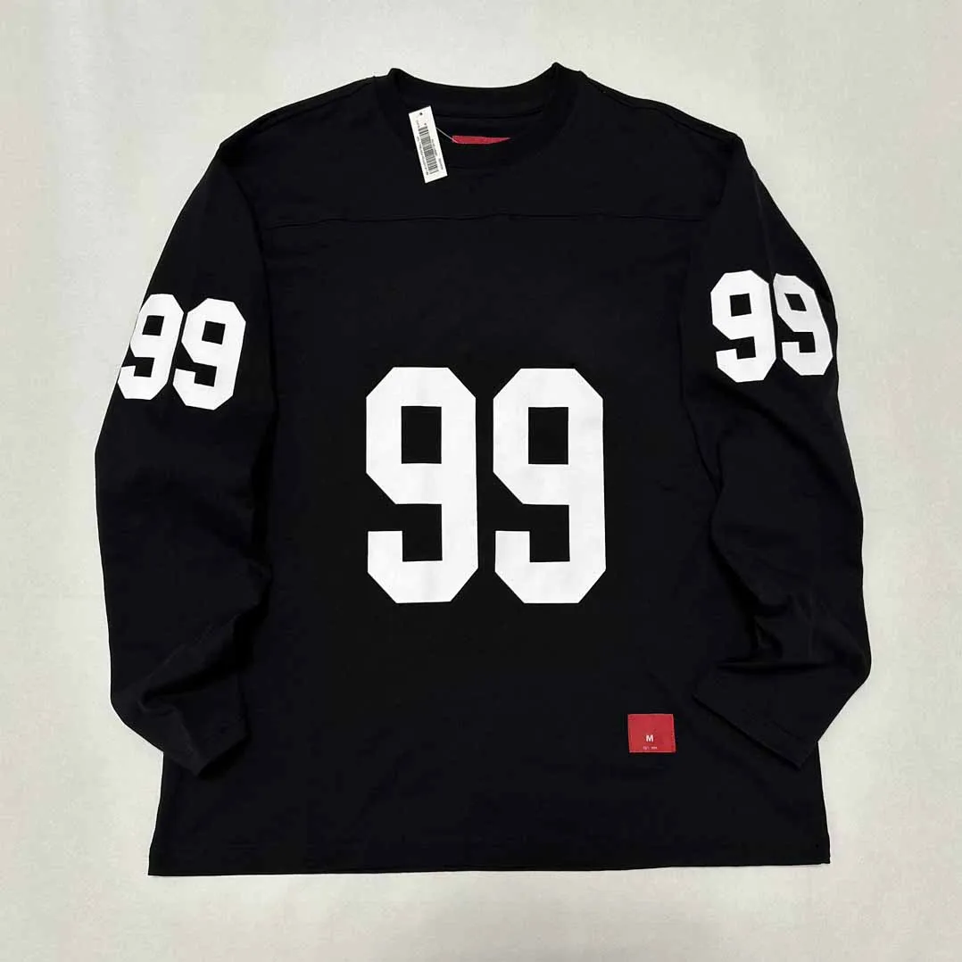 

2024SS 99 Bogo Printed Women Men L/S T shirts tees Hiphop Oversized Men Casual Long Sleeve Cotton T shirt