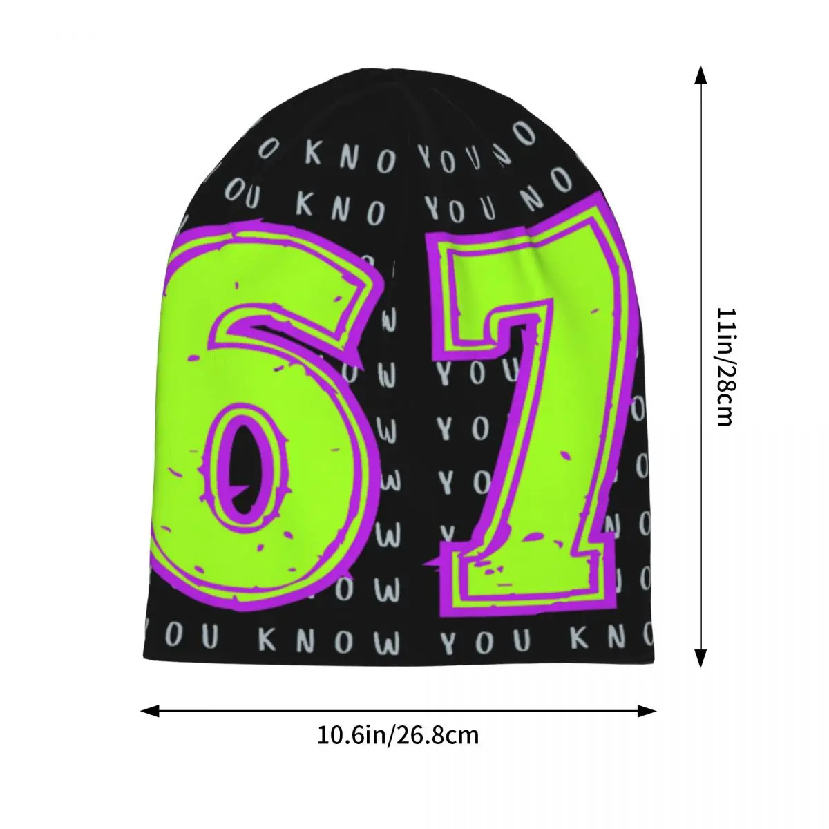 Fun Six Seven 6 7 Meme Skullies Beanies Hat Casual Men Women Street Cap Warm Thermal Elastic Bonnet Hat