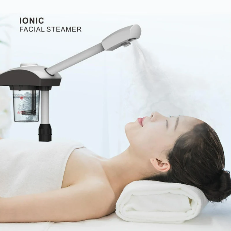Hot Facial Ozon Stoomboot Warme Mist Luchtbevochtiger voor gezicht Cleaner Vaporizer Salon Home Spa Sproeier Huidverzorging Whitening nano mysterie