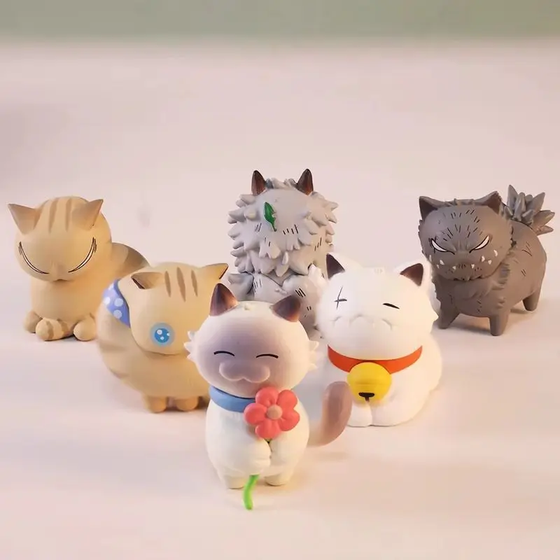 

In Stock Cat Series 6 Styles Blind Box Cute Cat Animal Figure Pvc Mini Doll Desktop Decoration Collectible Fans Surprise Gifts