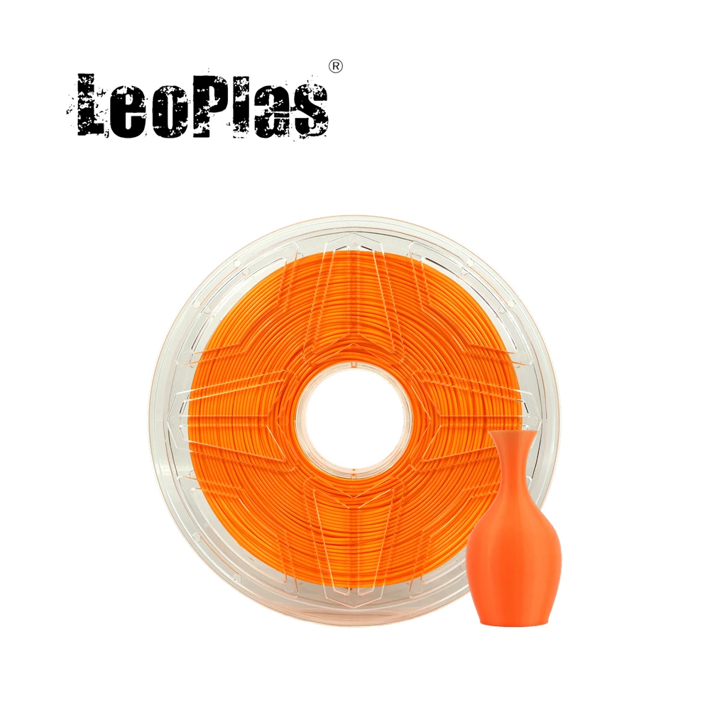 LeoPlas Orange TPU Filament Flexible 1.75mm 1kg 95A Shore Hardness For 3D Printer Consumables Printing Supplies