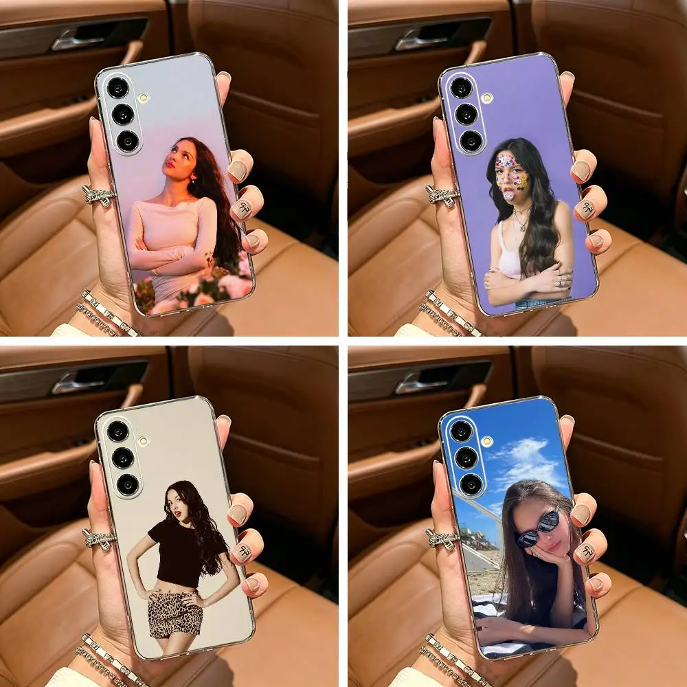 singer-O-Olivia -R-Rodrigo  Phone Case For Samsung Galaxy A71,A70,A52,A51,A40,A30 Transparent Cover
