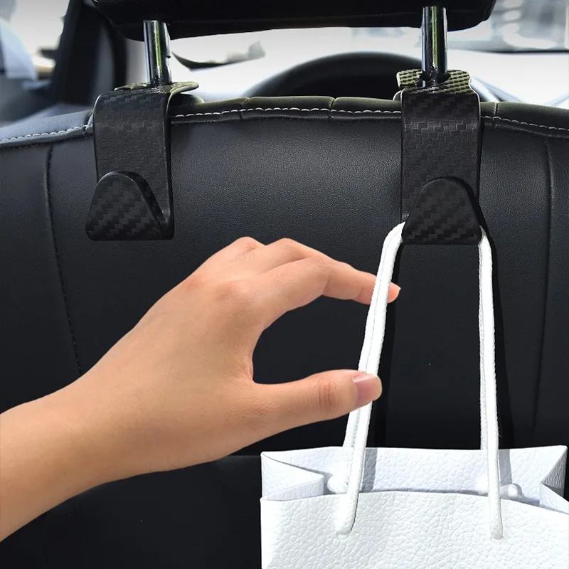 1/2/4Pcs Universal Auto Back Seat Headrest Hook Storage Hanger Car Vehicle Seat Organizer Bags Holder Car Interior Accessories