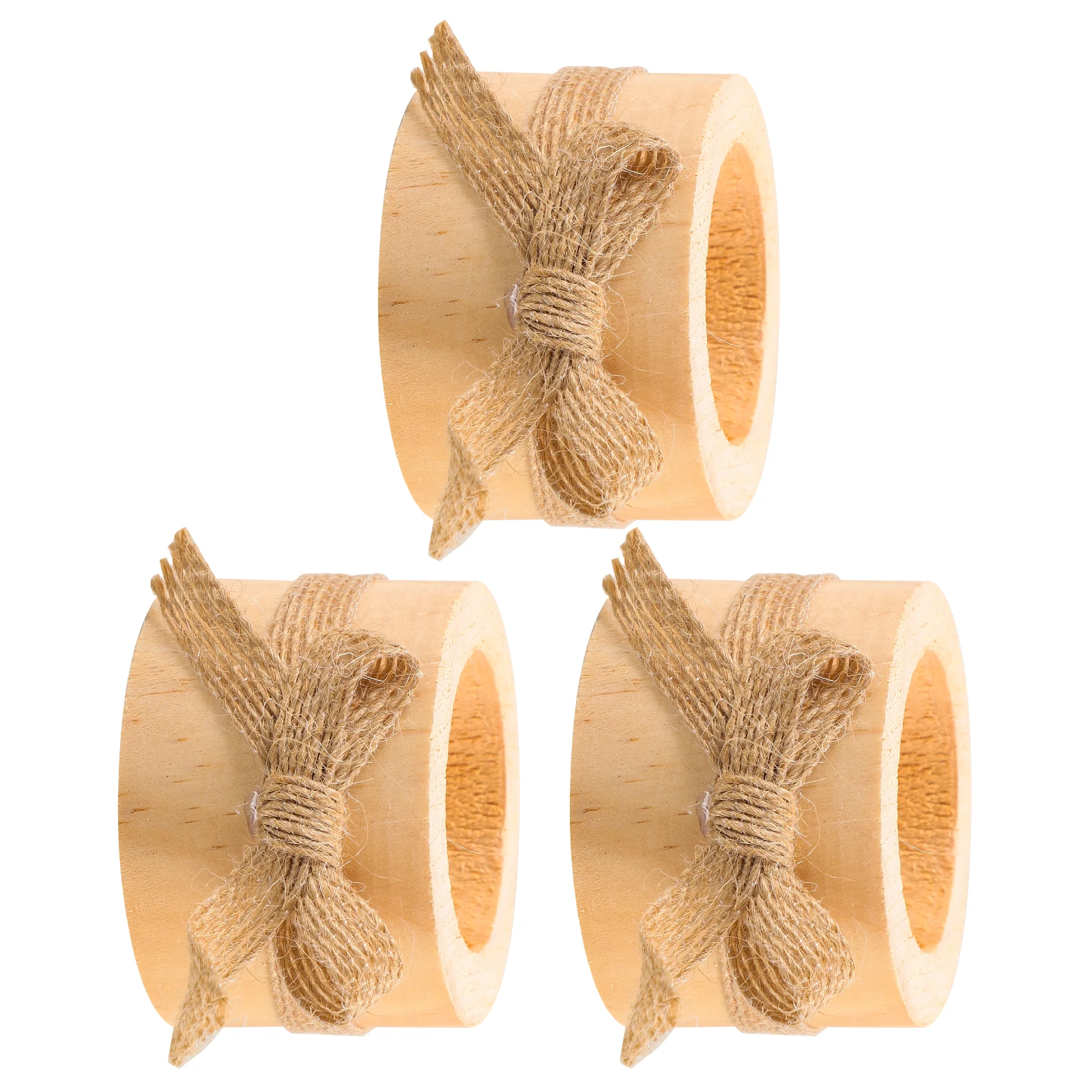 

3pcs Wooden C Holder Round Planter Tealights Centerpiece Pine Wood Craft nament Succulent Bowl Home Decor