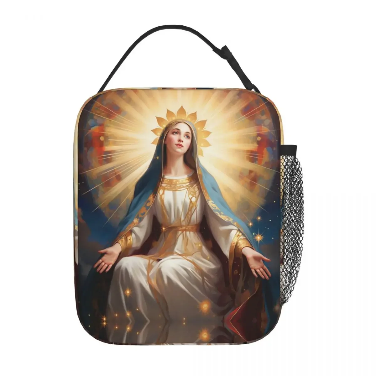 

Bible Mary The Mother Of God Thermal Insulated Lunch Bags Catholic Saint Christ Reusable Food Container Bags Lunch Boxes