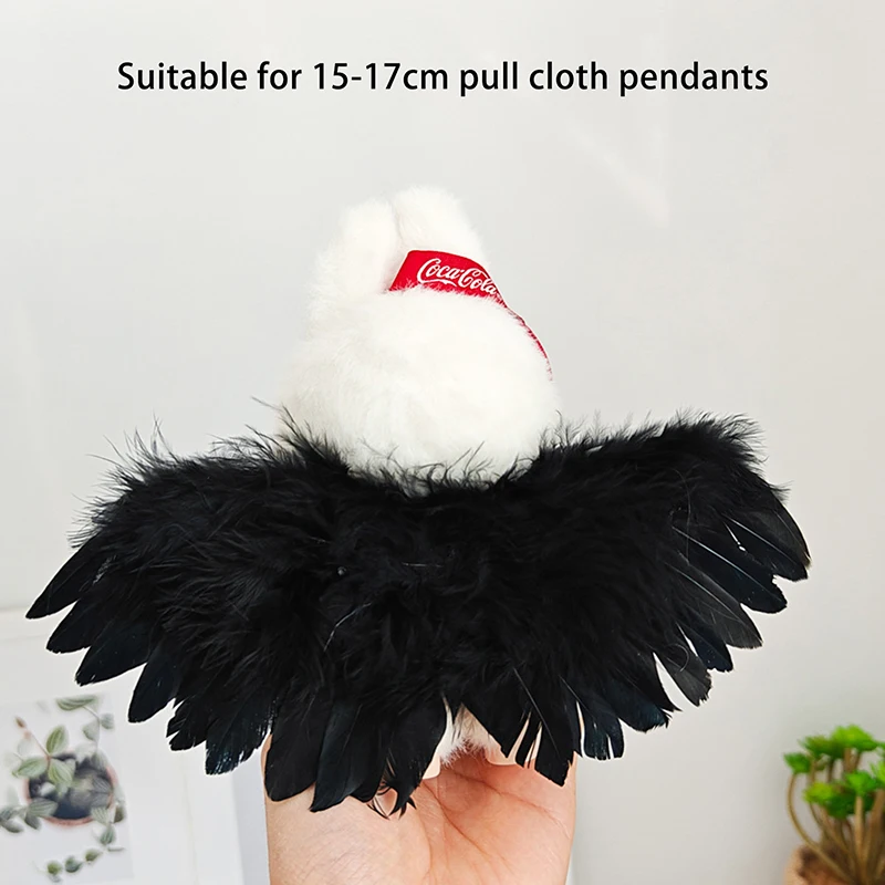 Labubu 옷 Labubu 흑백 천사 날개 2025 Labubu 마카롱 인형 어린이 DIY 장난감 액션 장난감 피규어