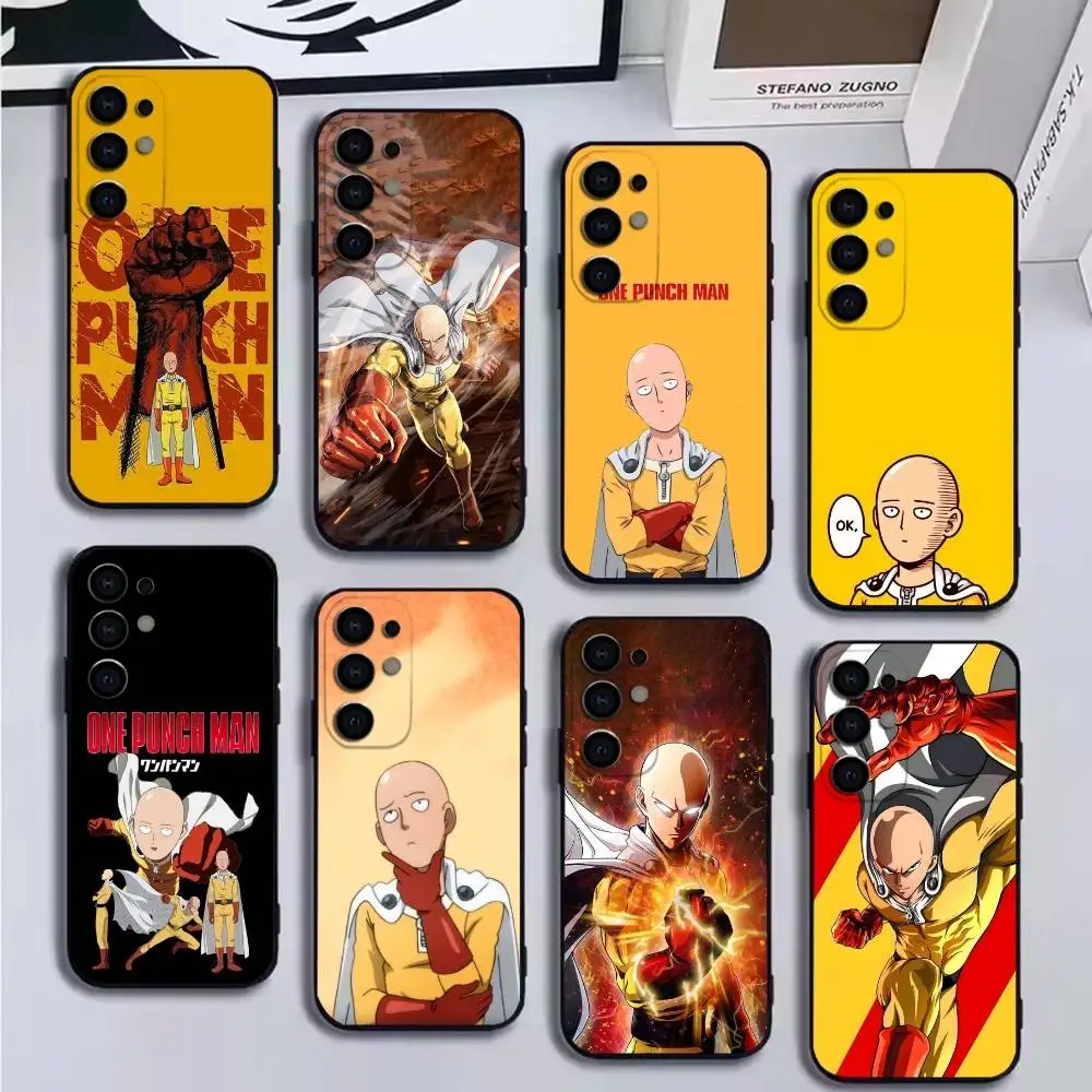 

Saitama Of One P-Punch Man Phone Case For Samsung S25,S24,S21,S22,S23,S30,Ultra,S20,Plus,Fe,Lite Black Shell