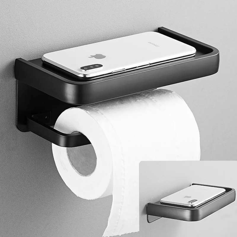 

Bathroom tissue box, bathroom storage rack, toilet paper, toilet paper, toilet paper roll paper, mobile phone, wall mounted, non