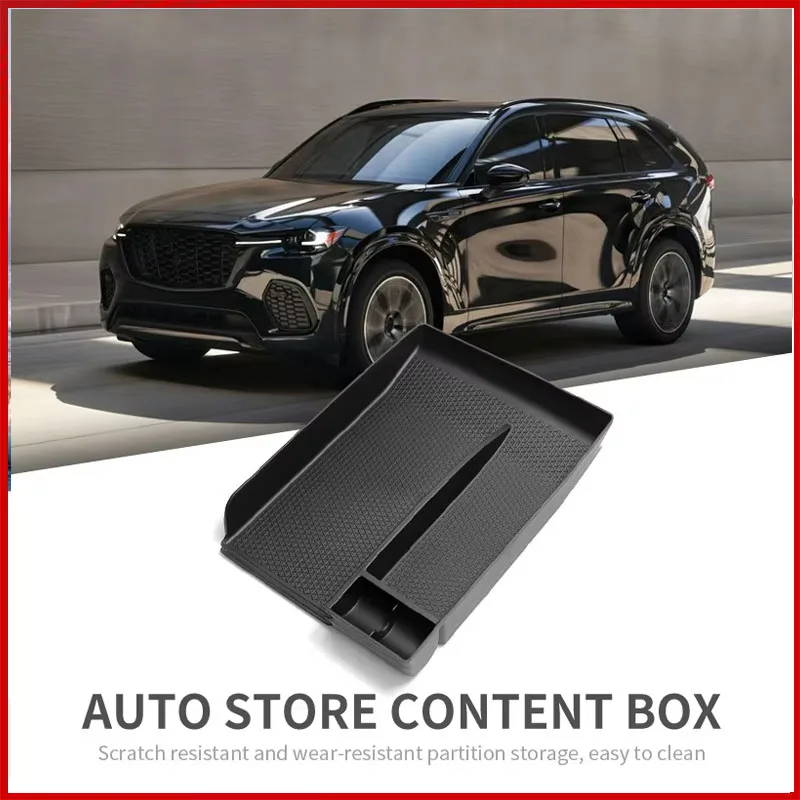 

For Mazda CX-70 CX-90 2024 2025 ABS Center Armrest Storage Box Container Stowing Glove Box Car Accessories