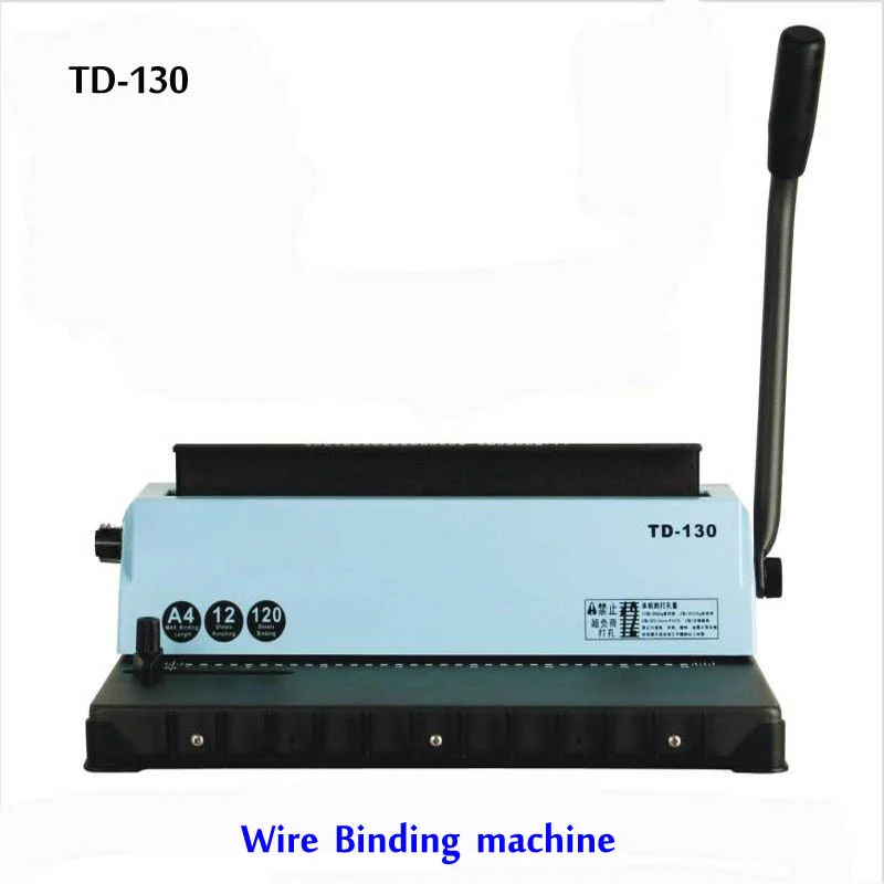 

A4 Wire binding machine for TD-130, Small machine Big capacity.Easy Operation