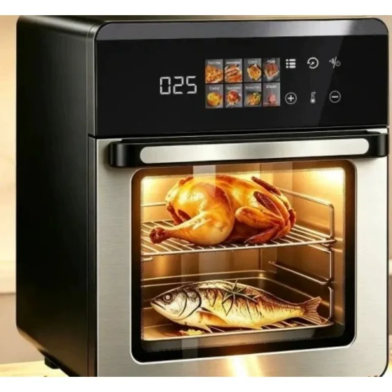 10L Large Capacity Visual Air Fryer Smart Touch Screen Household Multifunctional Air Fryer Oven All in One