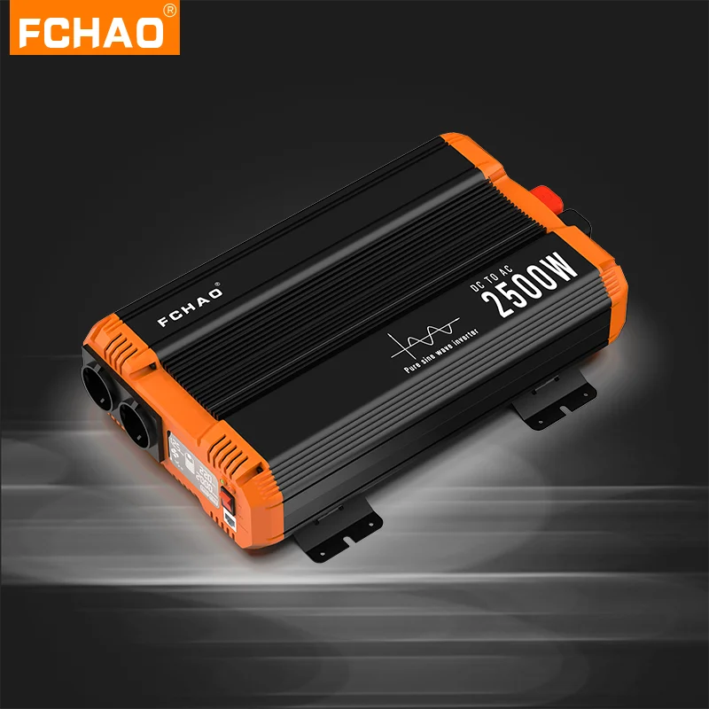 Imagem -03 - Fchao 5000w Inversor 12v 230v Onda Senoidal Pura Equipamento Elétrico Suprimentos Painel Solar com Display Lcd Casa Improvemen Inversor