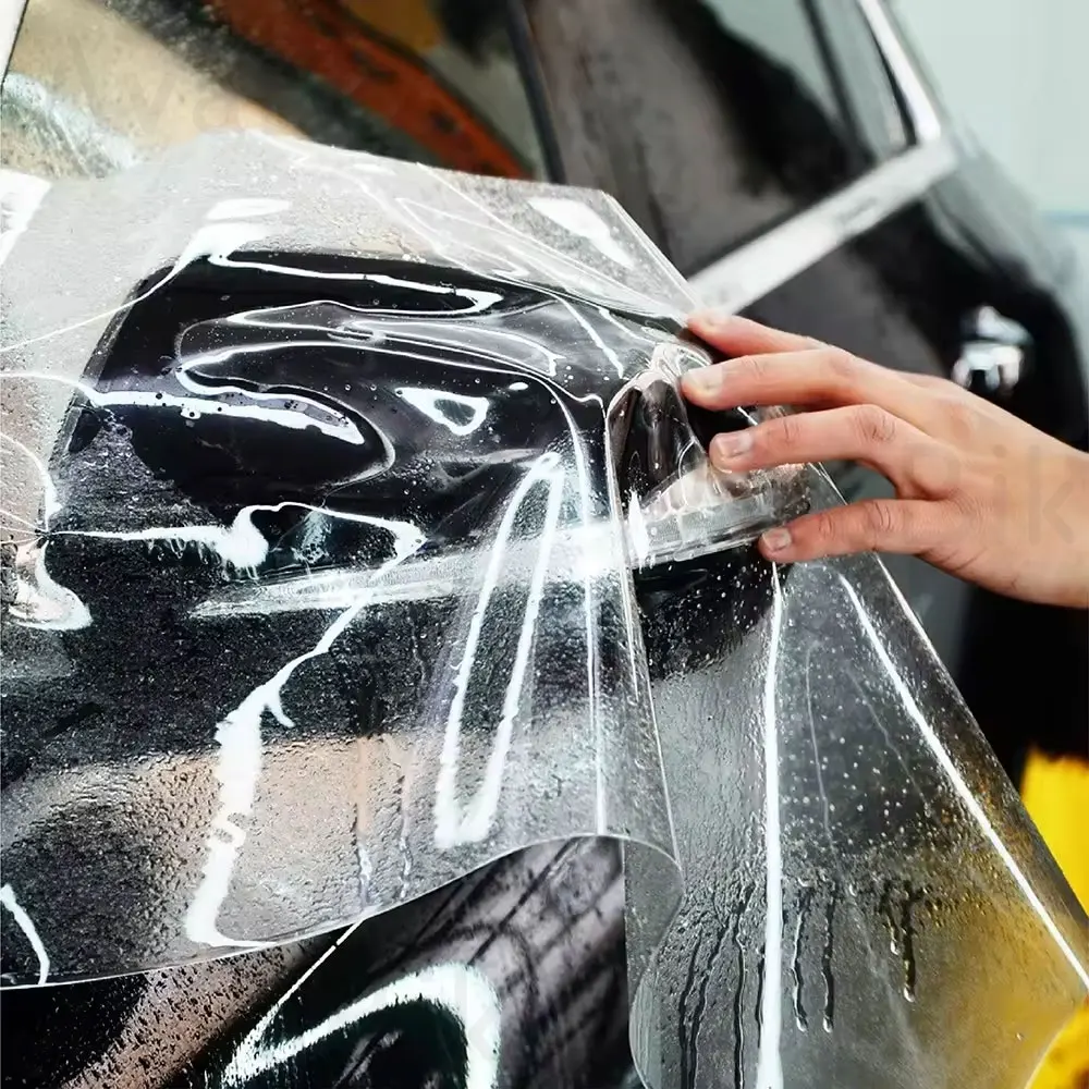 

Glossy Transparent Car Paint Protection Vinyl Wrap Film For Vehicle Paint Motorcycle TPU TPH Anti-scratch Self-healing