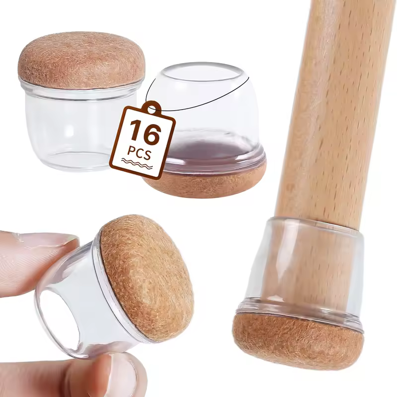 16PCS Silicone Chair Leg Caps Non-Slip Prevent Scratches Silent  Hardwood Floor Protector Waterproof Felt Furniture Feet Pad - Image 13