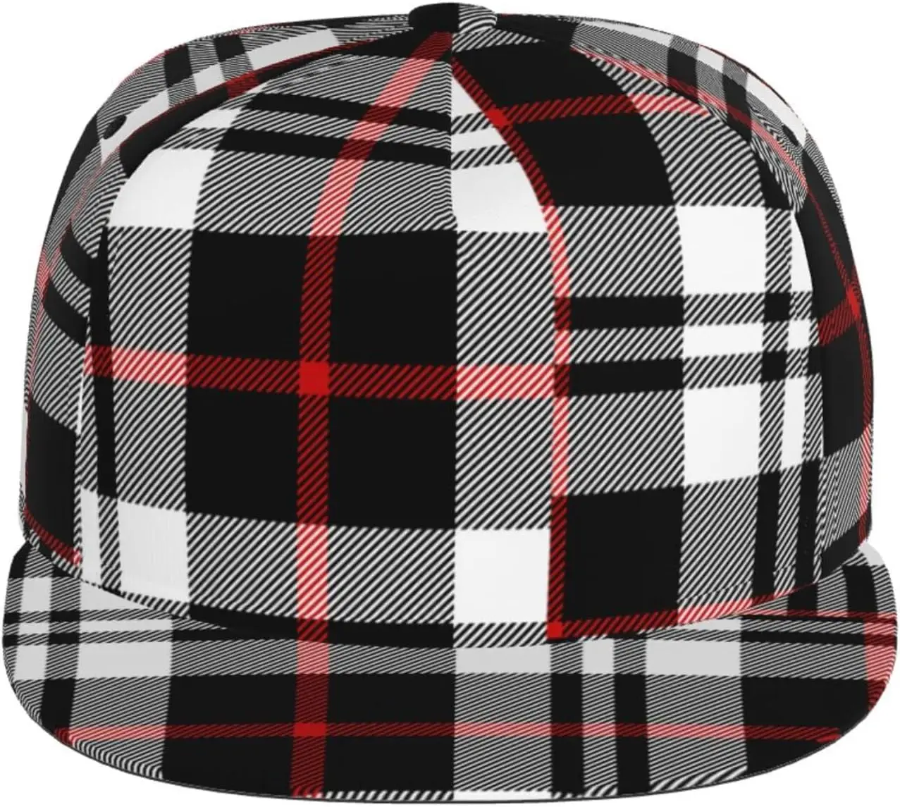 Classic Tartan Print Adjustable Snapback Hat Plaid Trucker Hat Hip Hop Hat Lightweight Unisex for Men and Women