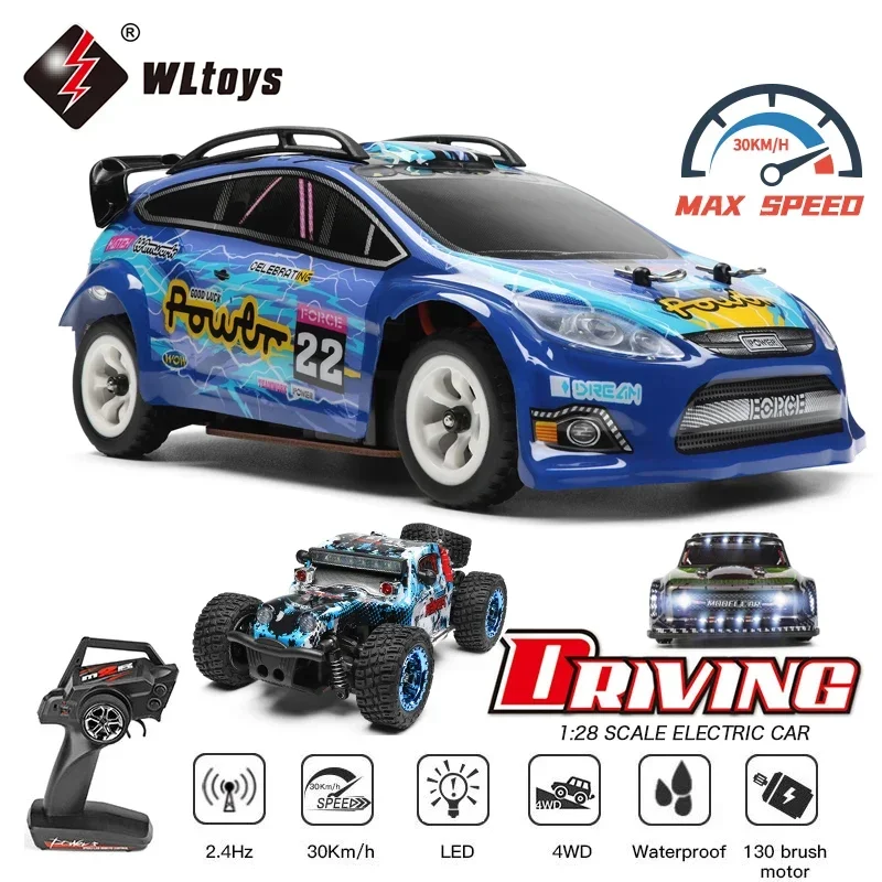 WLtoys 1:28 284010 284161 2.4G Racing Mini RC Car 30KM/H 4WD Electric High Speed Remote Control Drift Toys for Children Gifts