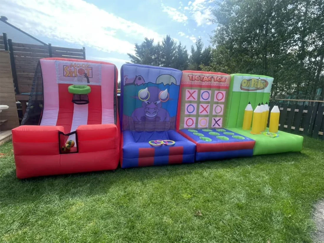 

Inflatable Carnival Game Inflatable Ring Toss Game Outdoor Indoor Inflatable Sport Games for Family Fun,Birthday Party Community