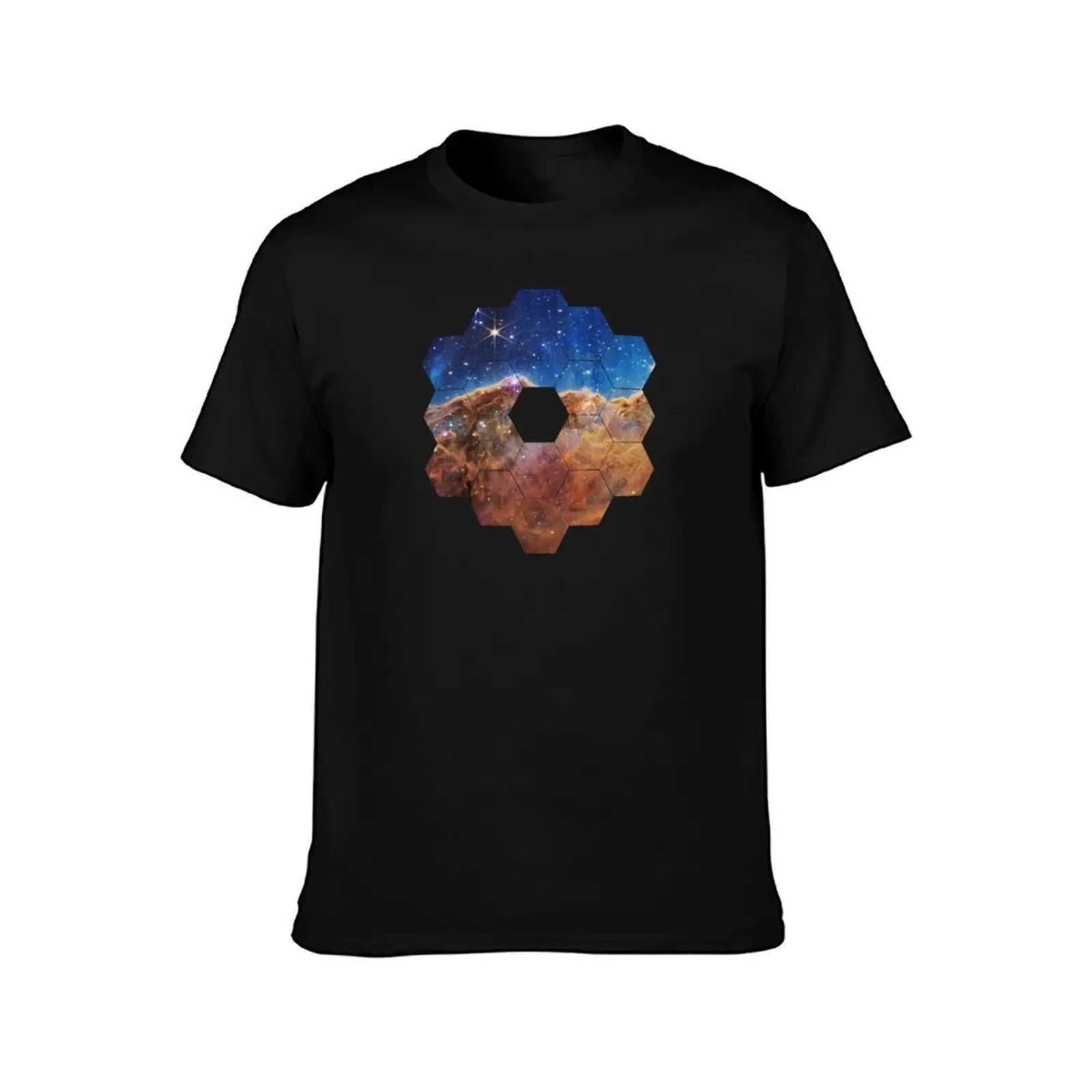 Cosmic Cliffs, Carina Nebula, NGC 3324 (James Webb/JWST) — space poster T-Shirt, Summer Casual Cotton Tee, Vintage Graphic Print