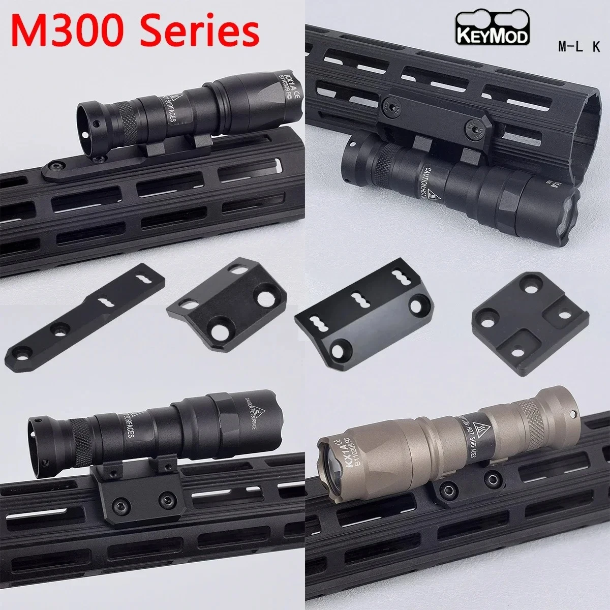 Surefire M300C M300B LED-Taschenlampe M300 Serie Scout Torch Passend für 20mm Schiene MLK Halterung KEYMOD Basis Jagd M300B LED-Licht
